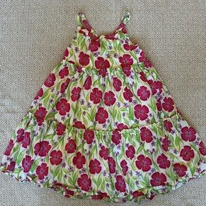 🌟3/$20🌟 Cynthia Rowley Girls Size 7 Small Pink Floral Dress Summer Sundress
